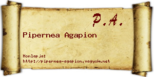 Pipernea Agapion névjegykártya